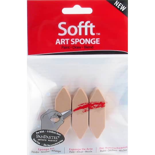 Colorfin Sofft&#x2122; Tools Point Bar Art Sponges, 3ct.